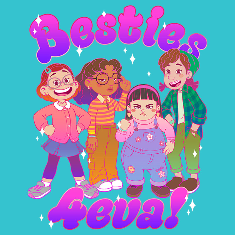Girl's Turning Red Besties 4Eva! T-Shirt