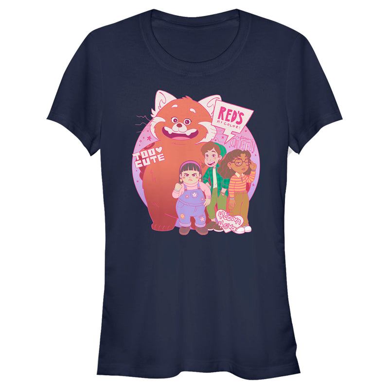Junior's Turning Red Too Cute Group Pose T-Shirt