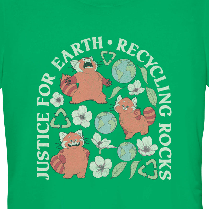 Junior's Turning Red Recycling Rocks T-Shirt