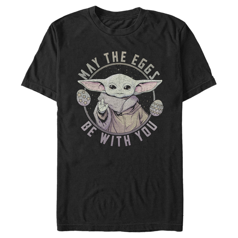 Men's Star Wars: The Mandalorian Grogu May the Eggs Be With You T-Shirt