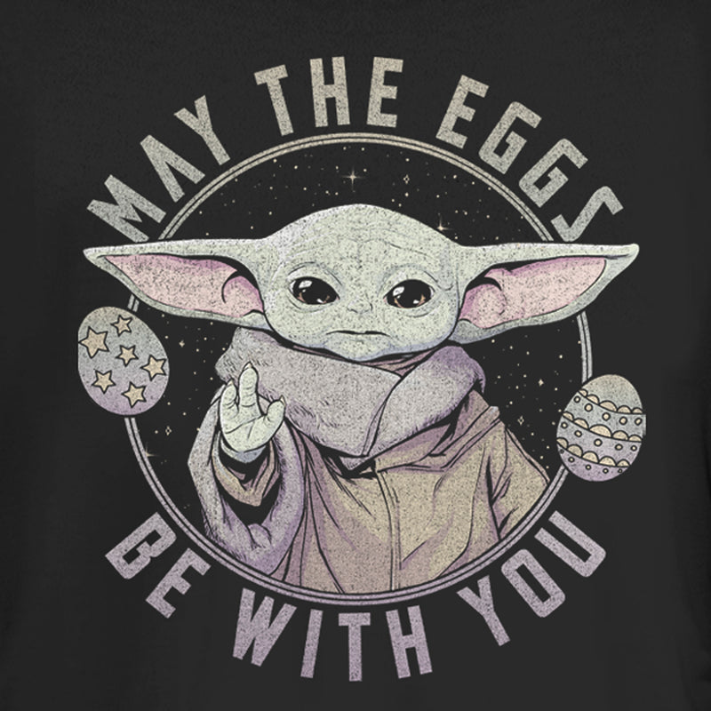 Junior's Star Wars: The Mandalorian Grogu May the Eggs Be With You T-Shirt