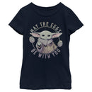 Girl's Star Wars: The Mandalorian Grogu May the Eggs Be With You T-Shirt