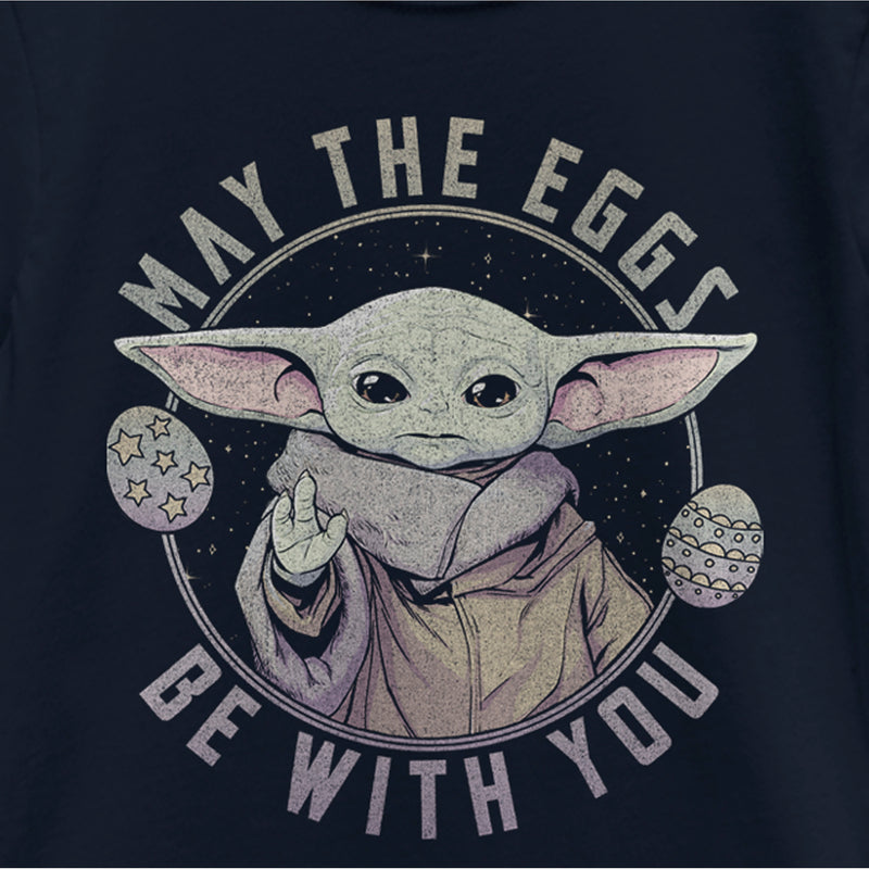 Girl's Star Wars: The Mandalorian Grogu May the Eggs Be With You T-Shirt