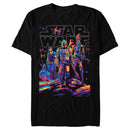 Men's Star Wars: The Mandalorian The Mandalorian Paint Swirl Character Pose T-Shirt