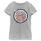 Girl's Star Wars: The Mandalorian Fourth of July Grogu Circle T-Shirt