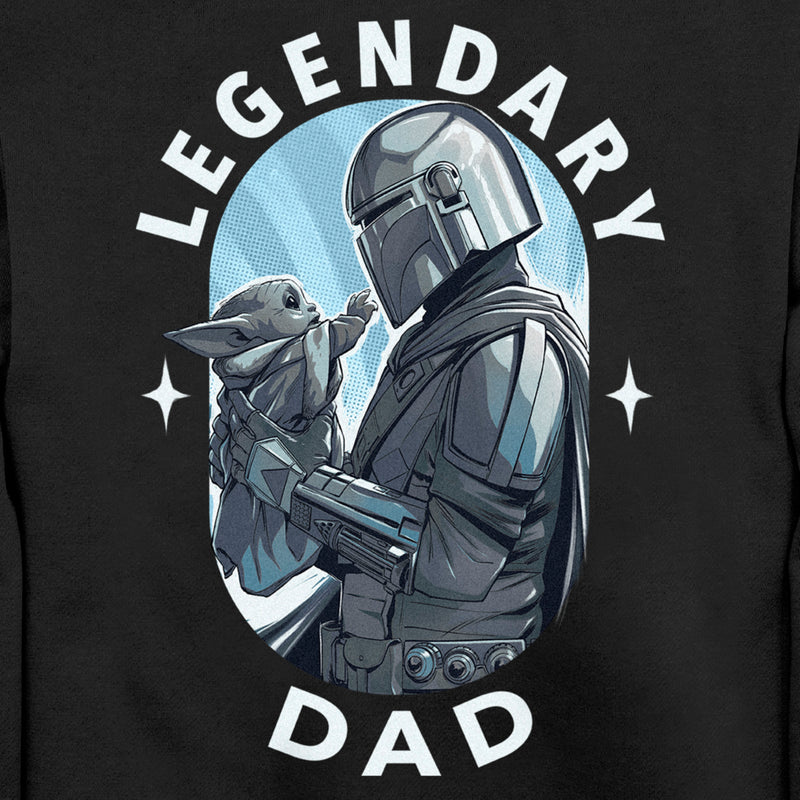 Men's Star Wars: The Mandalorian Legendary Dad Din Djarin and Grogu Sweatshirt