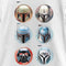Girl's Star Wars: The Mandalorian Character Helmet Circles T-Shirt