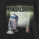 Girl's Star Wars: The Mandalorian R2-D2 and Grogu Logo Poster T-Shirt