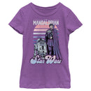 Girl's Star Wars: The Mandalorian Retro R2-D2 Poster T-Shirt