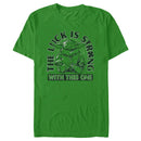 Men's Star Wars: The Mandalorian St. Patrick's Day Grogu The Luck is Strong with this One T-Shirt