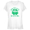 Junior's Star Wars: The Mandalorian St. Patrick's Day Grogu May the Luck be with You Retro T-Shirt