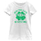 Girl's Star Wars: The Mandalorian St. Patrick's Day Grogu May the Luck be with You Retro T-Shirt
