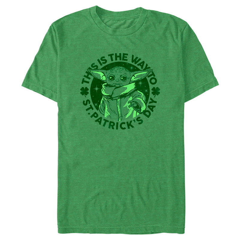 Men's Star Wars: The Mandalorian St. Patrick's Day Grogu This is the Way T-Shirt