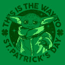 Men's Star Wars: The Mandalorian St. Patrick's Day Grogu This is the Way T-Shirt