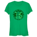 Junior's Star Wars: The Mandalorian St. Patrick's Day Grogu This is the Way T-Shirt