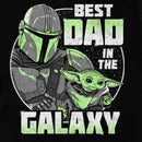 Men's Star Wars: The Mandalorian Distressed Best Dad in the Galaxy T-Shirt