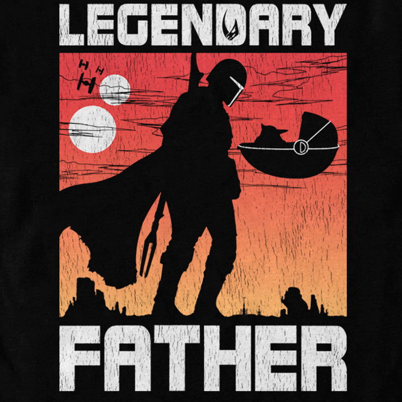 Men's Star Wars: The Mandalorian Legendary Dad Poster T-Shirt