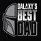 Men's Star Wars: The Mandalorian Galaxy's Best Dad Din Djarin Helmet T-Shirt