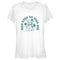 Junior's Star Wars: The Mandalorian St. Patrick's Day Grogu May Luck be with You Retro T-Shirt