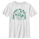 Boy's Star Wars: The Mandalorian St. Patrick's Day Grogu May Luck be with You Retro T-Shirt