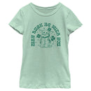 Girl's Star Wars: The Mandalorian St. Patrick's Day Grogu May Luck be with You Retro T-Shirt