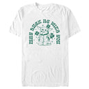 Men's Star Wars: The Mandalorian St. Patrick's Day Grogu May Luck be with You Retro T-Shirt