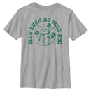 Boy's Star Wars: The Mandalorian St. Patrick's Day Grogu May Luck be with You Retro T-Shirt