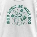 Girl's Star Wars: The Mandalorian St. Patrick's Day Grogu May Luck be with You Retro T-Shirt