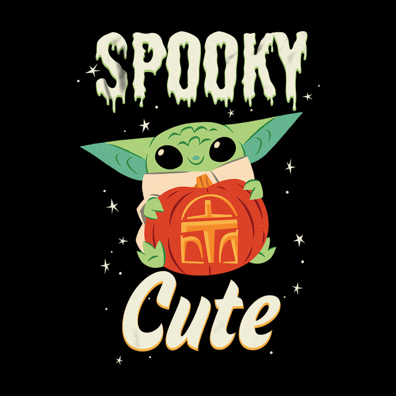 Men's Star Wars: The Mandalorian Halloween Grogu Spooky Cute Pumpkin T-Shirt