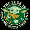 Women's Star Wars: The Mandalorian St. Patrick's Day Grogu Luck is Strong with this One Distressed T-Shirt