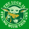 Boy's Star Wars: The Mandalorian St. Patrick's Day Grogu Luck is Strong with this One Distressed T-Shirt