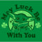 Men's Star Wars: The Mandalorian St. Patrick's Day Grogu May Luck be with You Distressed T-Shirt