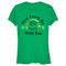 Junior's Star Wars: The Mandalorian St. Patrick's Day Grogu May Luck be with You Distressed T-Shirt