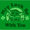 Boy's Star Wars: The Mandalorian St. Patrick's Day Grogu May Luck be with You Distressed T-Shirt