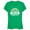 Junior's Star Wars: The Mandalorian Grogu St. Patrick's Day Rainbow Lucky and Cute T-Shirt