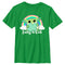 Boy's Star Wars: The Mandalorian Grogu St. Patrick's Day Rainbow Lucky and Cute T-Shirt