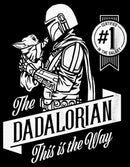 Boy's Star Wars: The Mandalorian Grogu and Din Djarin Dadalorian Banner Sketch T-Shirt