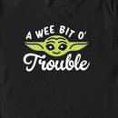 Men's Star Wars: The Mandalorian St. Patrick's Day Grogu A Wee Bit O' Trouble T-Shirt