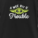 Girl's Star Wars: The Mandalorian St. Patrick's Day Grogu A Wee Bit O' Trouble T-Shirt