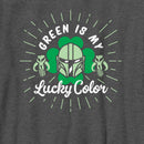 Boy's Star Wars: The Mandalorian St. Patrick's Day Din Djarin Green is my Lucky Color T-Shirt