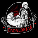 Men's Star Wars: The Mandalorian Grogu and Din Djarin Dadalorian Banner Sketch T-Shirt