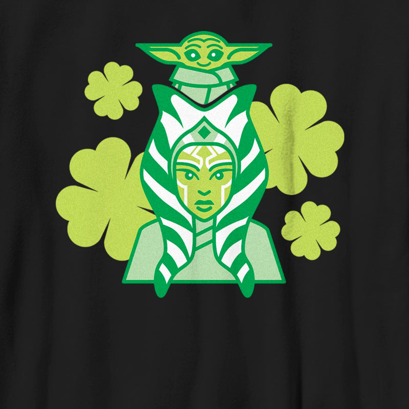 Boy's Star Wars: The Mandalorian St. Patrick's Day Ahsoka Tano and Grogu T-Shirt