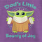 Girl's Star Wars: The Mandalorian Grogu Dad's Little Bounty of Joy T-Shirt