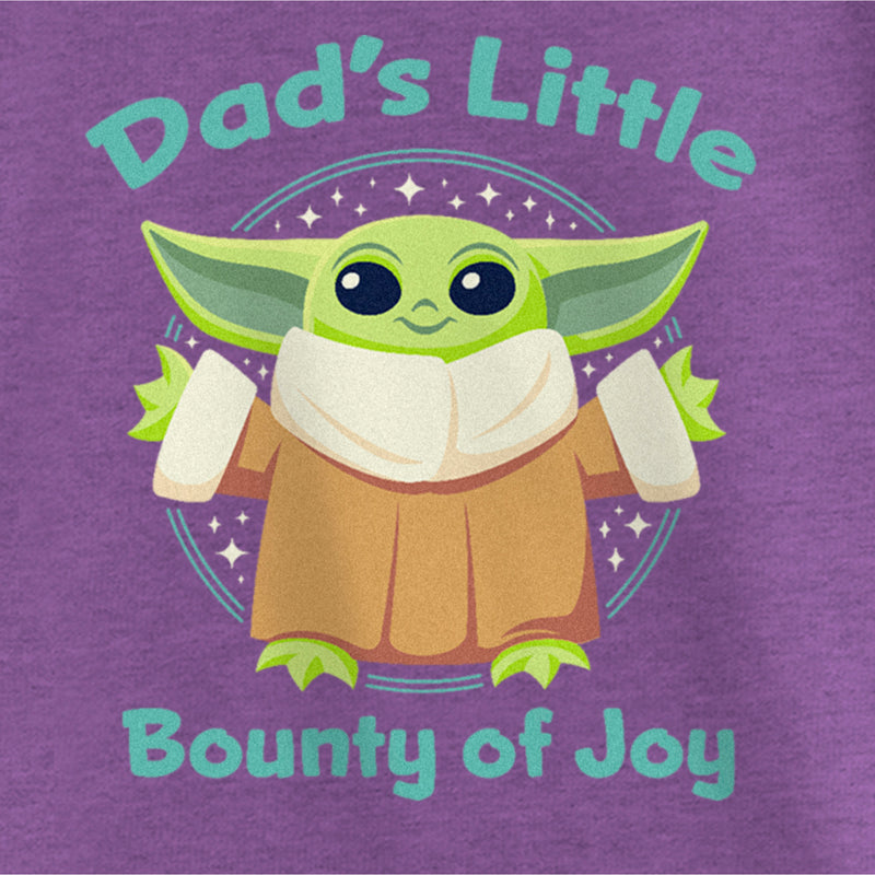 Girl's Star Wars: The Mandalorian Grogu Dad's Little Bounty of Joy T-Shirt