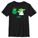 Boy's Star Wars: The Mandalorian St. Patrick's Day Grogu Pot of Gold T-Shirt