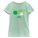 Girl's Star Wars: The Mandalorian St. Patrick's Day Grogu Pot of Gold T-Shirt