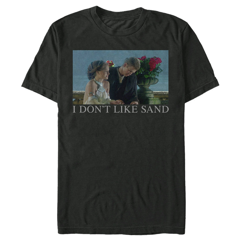 Men's Star Wars Padme and Anakin I Don’t Like Sand T-Shirt