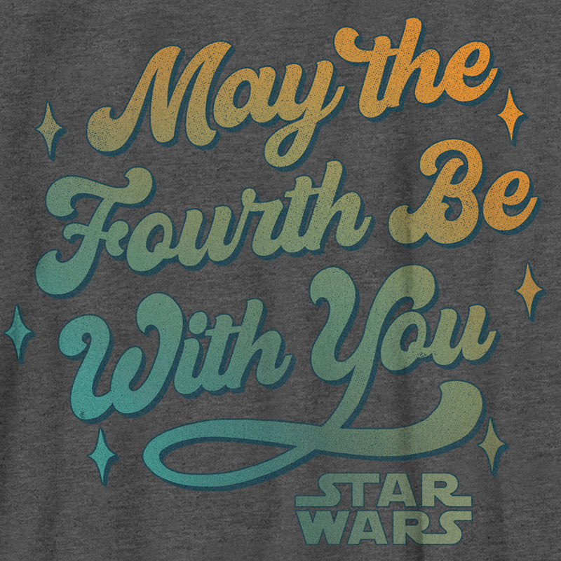 Boy's Star Wars May the Fourth Be With You Retro Logo T-Shirt