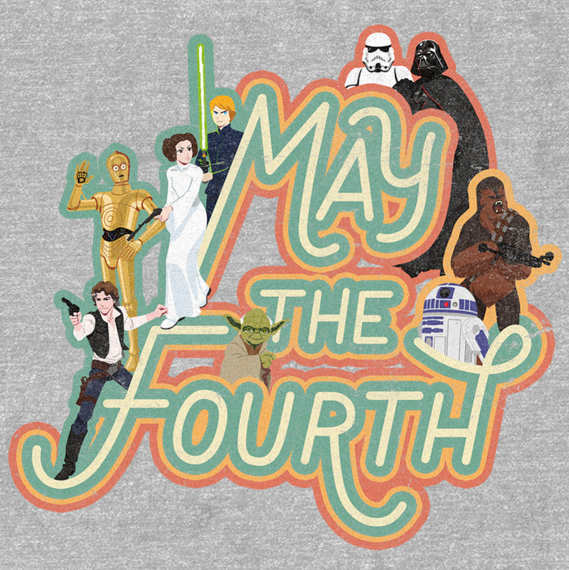 Men's Star Wars May the Fourth Classic Characters T-Shirt