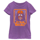 Girl's Star Wars Halloween Darth Vader Spooky Spider Webs Logo T-Shirt